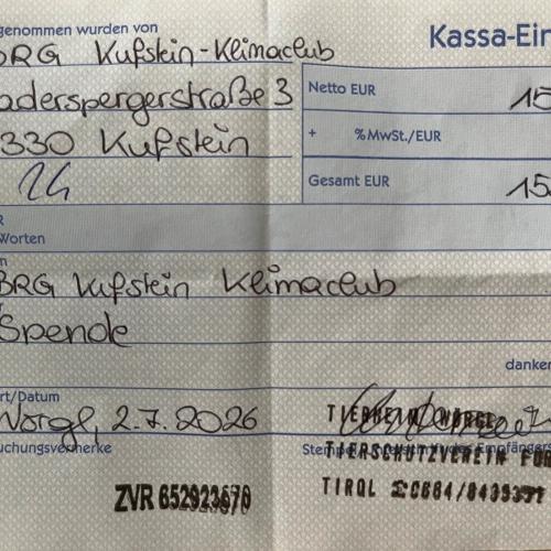 Klimaclub Spendenübergabe 